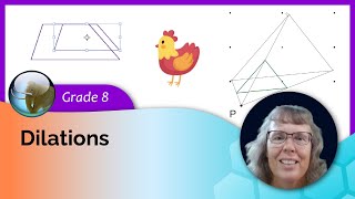 Geometric transformations the basics of dilations 8th grade math [upl. by Anauqat]