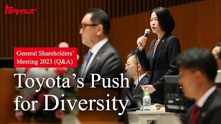 Toyota’s Push for Diversity General Shareholders’ Meeting 2023 QampA｜Toyota Times [upl. by Ymma]