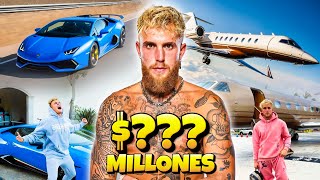 Así es la vida lujosa de Jake Paul  Coches Mansiones Yates Relojes Fortuna [upl. by O'Toole]