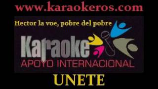 HECTOR LA VOE POBRE DEL POBRE KARAOKE  dj walky [upl. by Eiffub]