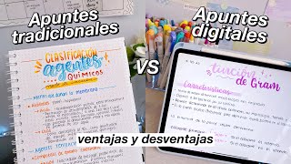 APUNTES DIGITALES VS TRADICIONALES ventajas y desventajas DanielaGmr ✨ [upl. by Mehalek43]