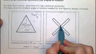 Identifying rotational symmetry and angles of rotation SB [upl. by Nal]