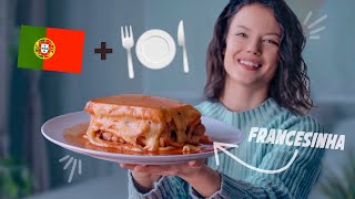 JE MANGE DES SPÉCIALITÉS PORTUGAISES PENDANT 24H  Francesinha Pastel de Nata  Claire [upl. by Tinya]