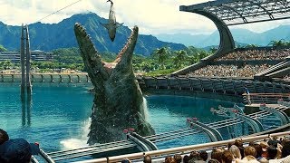 Mosasaurus Feeding Show Scene  Jurassic World 2015 Movie Clip HD [upl. by Atyekram]