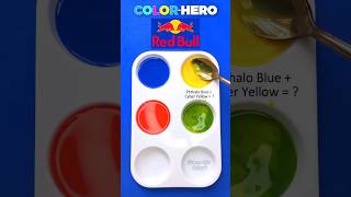 What Colors Does Mixed Red Bull Logo Make asmrartist colormixing paintmixing satisfyingart [upl. by Trbor]