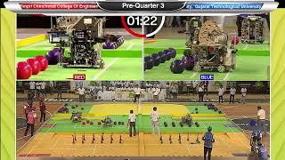 ABU Robocon 2024 India PCCOE Pune vs GTU PreQuarter 3 [upl. by Ahsakal]