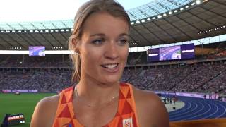 Dafne Schippers NED after the semifinals of the 200m [upl. by Asenaj207]