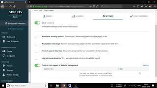 Intercept X with EDR  Website AllowBlock  Sophos Endpoint [upl. by Acinahs129]
