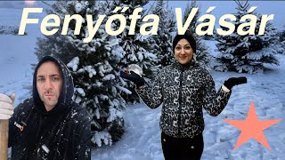 FENYŐFA VÁSÁRLÁS❄️🌲VLOG❄️🌲❄️🌲❄️🌲🌟🌟🌟 [upl. by Annirac]