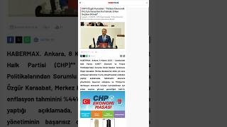 CHP’li Özgür Karaabat “Türkiye Ekonomik Kriz İçin Saray’dan Kurtulmalı Erken Seçime Gitmeli” [upl. by Eldoria]