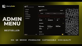 lcadminmenu  FiveM Admin Menu Script ESXQBSTANDALONE Easy To Install amp Configure [upl. by Ansley]
