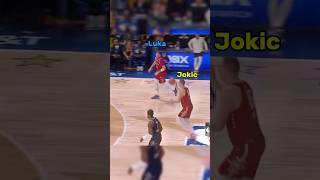 Nikola Jokic and Luka Doncic funny moments😂 funny nba basketball [upl. by Olgnaed]