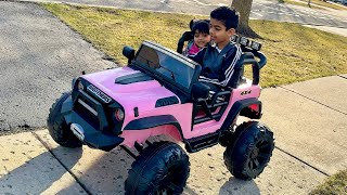 Amazon 24V Kids Rideon by Hikole  with handheld remote control [upl. by Sucramej280]