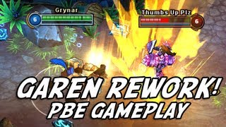 Garen Visual UpgradeUpdate Gameplay  Default Skin Rework League of Legends  LoL [upl. by Basir]