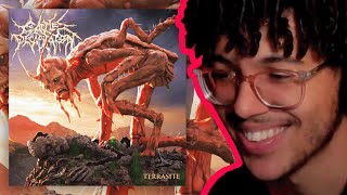 THIS ALBUM WILL GO DOWN IN HISTORY  Cattle Decapitation  Terrasite Full Album Reaction [upl. by Asilrahc]