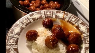 Crockpot PARTY Meatballs 3 Ingredients  Southern Sassy Mama [upl. by Nuli]