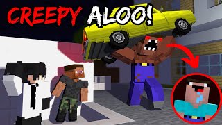 Ye Aloo Ko Kya Hogaya😨CREEPY ALOO MINECRAFT HORROR STORY [upl. by Mufinella]