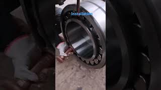 Bearing installation bearing rollerbearings bearings bearingmanufacturer bearingfactory [upl. by Nosreffej]