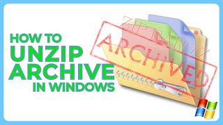 Unzipping Files in Windows Quick and Easy Guide [upl. by Habas]