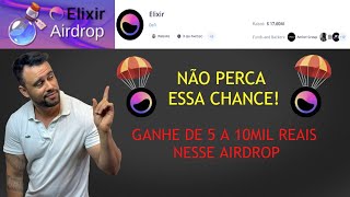 Elixir Airdrop  Ótimo risco retorno Alpha Pouco Farmado [upl. by Annahavas]