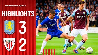 HIGHLIGHTS  Aston Villa 32 Athletic Club  Amistosos 202425 [upl. by Yruama]