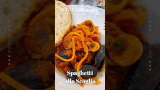 Spaghetti allo scoglio shortsvideo asmr pinoy foodie mukbang italia travel food yummy [upl. by Morentz]