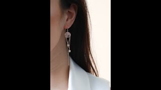 Jewelry Tutorial  How To Make Cascading Chain Earrings [upl. by Winton703]