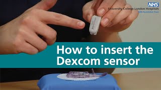 How to insert the Dexcom sensor [upl. by Torrey184]