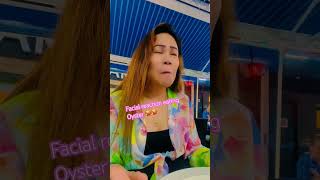 Facial Reaction ohh nohh Eating Oyster🥵🥵 [upl. by Flossy]