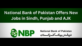 National Bank of Pakistan jobs 2024  NBP Jobs sidathyder full process video [upl. by Okun]