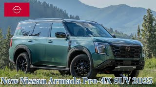 This Is It ThreeRow SUV  Sharp Design  425 HP  New Nissan Armada Pro4X SUV 2025 [upl. by Engdahl]