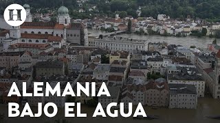 ¡Devastadoras imágenes Inundaciones dejan 4 muertos y cuantiosos daños en el sur de Alemania [upl. by Sej]