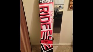 2013 Ride Crush Snowboard amp Ride EX Bindings Review [upl. by Faria45]