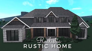 Bloxburg Realistic Rustic Home House Build 50k [upl. by Ecilegna]