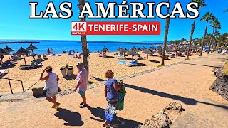 TENERIFE  PLAYA DE LAS AMÉRICAS  Clear Day amp Full Pools and Beaches 🌞 4K Walk ● November 2024 [upl. by Selassie261]