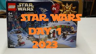 LEGO STAR WARS ADVENT CALENDAR 2023 DAY 1 [upl. by Mitzie62]