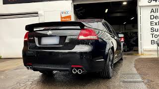 VE Holden Commodore SV6  25quot twin mild steel exhaust [upl. by Schild]