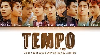 EXO 엑소  TEMPO 템포 LYRICS Color Coded EngRomHan가사 [upl. by Ralston]