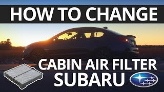 How to Change Subaru Cabin Air Filter  Subaru Impreza WRX STI Outback Forester Legacy [upl. by Yanat473]