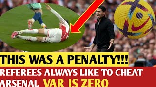 🔴THIS WAS A PENALTY FOR ARSENAL BUT THE REFEREE REFUSED THE PENALTY THE WAY LIKE TO CHEAT ARSENAL [upl. by Eiramassenav]