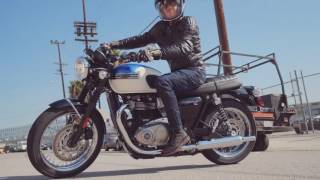 2017 Triumph Bonneville T100 First Ride Review [upl. by Delanty]