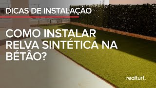 Como instalar relva artificial em pisos cerâmicos [upl. by Perri]