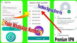 💥 TextNow unlimited Whatsapp account create method 🎉 USA virtual second phone number [upl. by Aihsel]