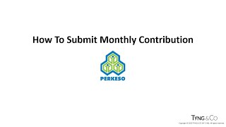 SOCSO  How to Submit Monthly Contribution [upl. by Garrity580]