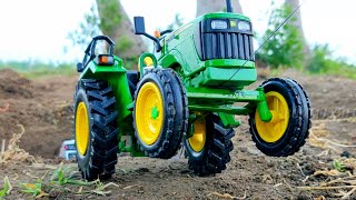 EICHER Tractor upset down and John Deere with Double E Tractor Rescue  Kids Tractor Video [upl. by Holtorf]