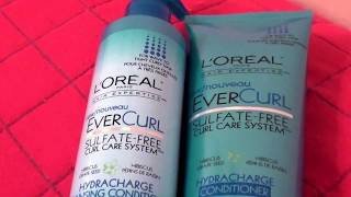 Continue video 2Product Review Loreal evercurl sulfate free conditioner hydracharge conditioner [upl. by Therron416]