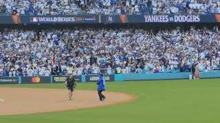 Ice Cube at Dodger Stadium Game 2 World Series [upl. by Venezia]