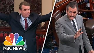 Michael Bennet Slams Ted Cruz’s ‘Crocodile Tears’ In Fiery Speech On Shutdown  NBC News [upl. by Maisel]