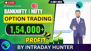 Live Intraday Trade  Bank nifty Option Trading by Intraday Hunter [upl. by Sherrie]