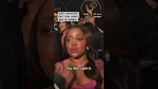 Listen to Quinta Brunson’s emotional Emmys moment [upl. by Soisanahta]